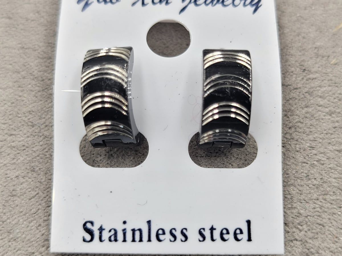 Сережки 6*13 мм нерж. сталь