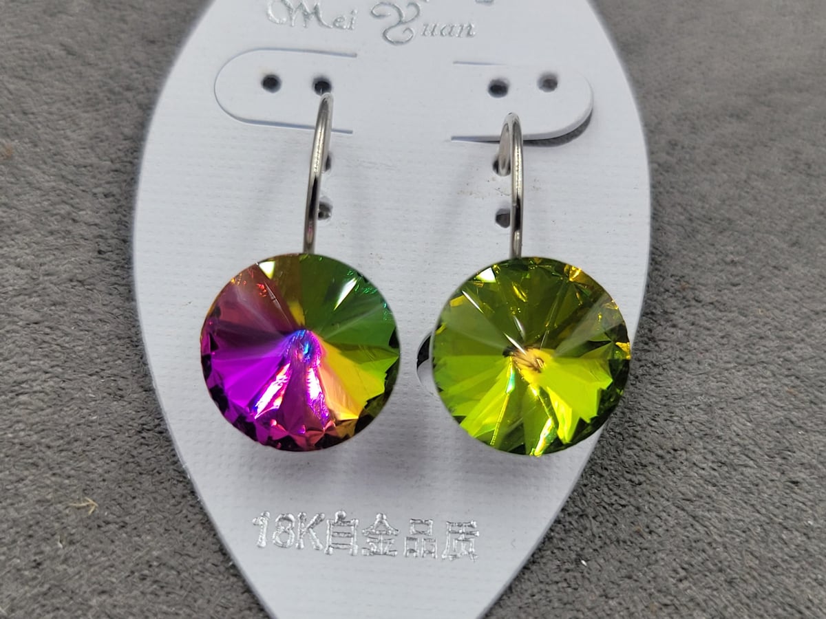 Серьги хамелеон