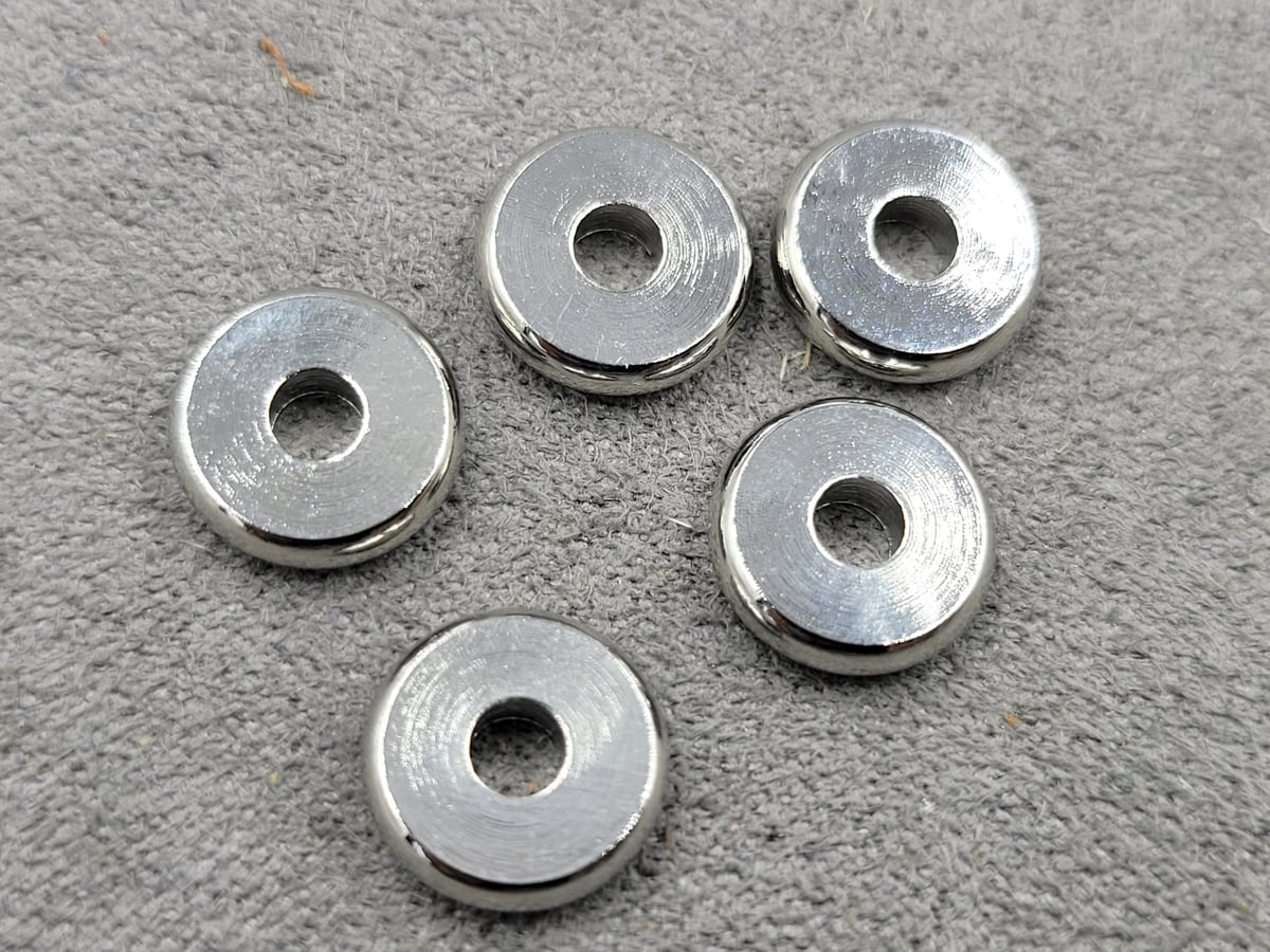 Ронделі 10 мм 20 шт колір сталь (гіпоалергений сплав)