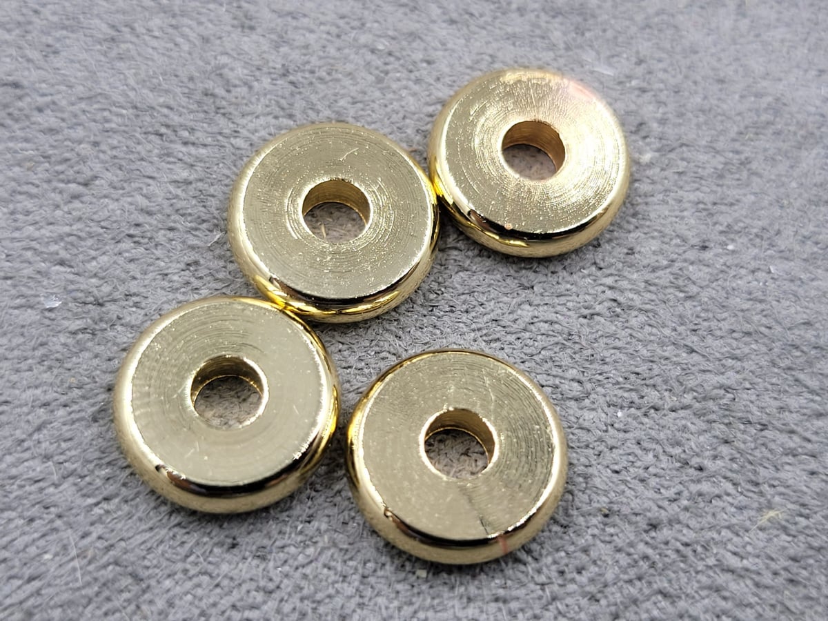 Ронделі 10 мм 20 шт колір золото (гіпоалергений сплав)