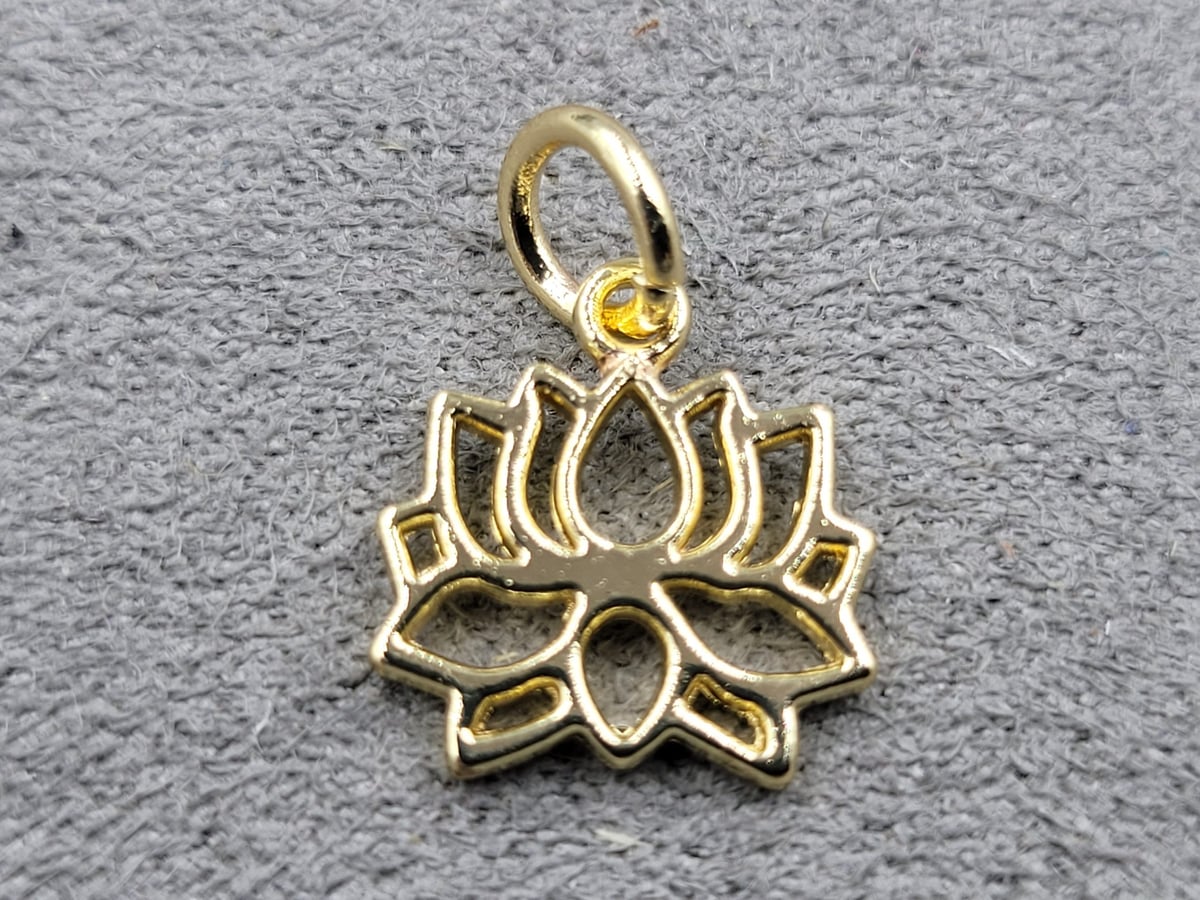 Підвіска 12*13 мм колір золото (гіпоалергений сплав)