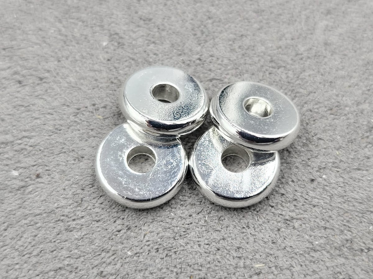 Ронделі 10 мм 20 шт колір срібло (гіпоалергений сплав)