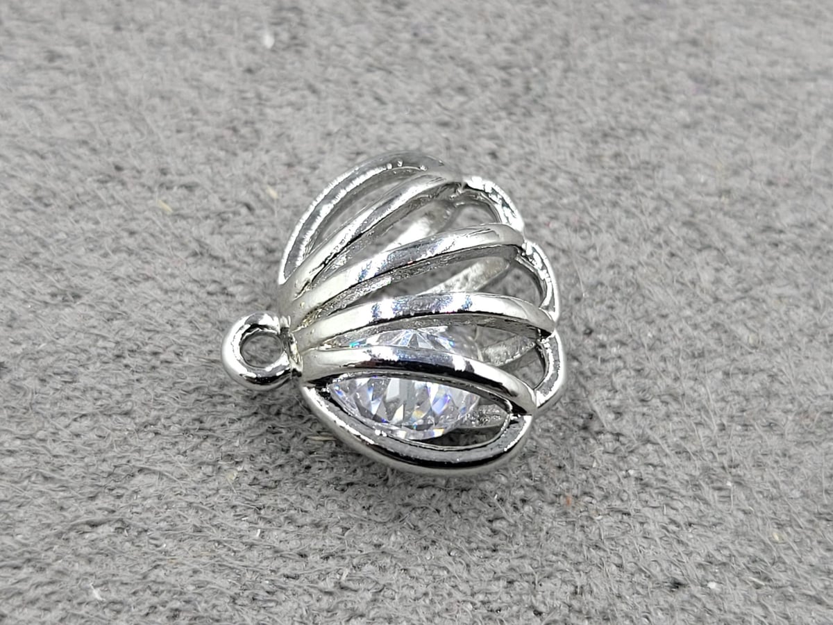 Підвіска 13*13 мм родій (гіпоалергений сплав)