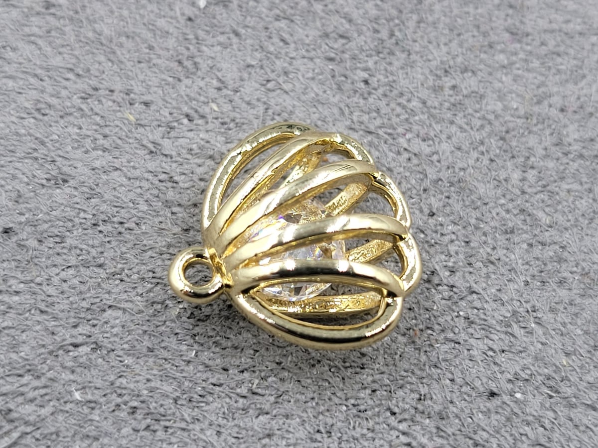 Підвіска 13*13 мм колір золото (гіпоалергений сплав)