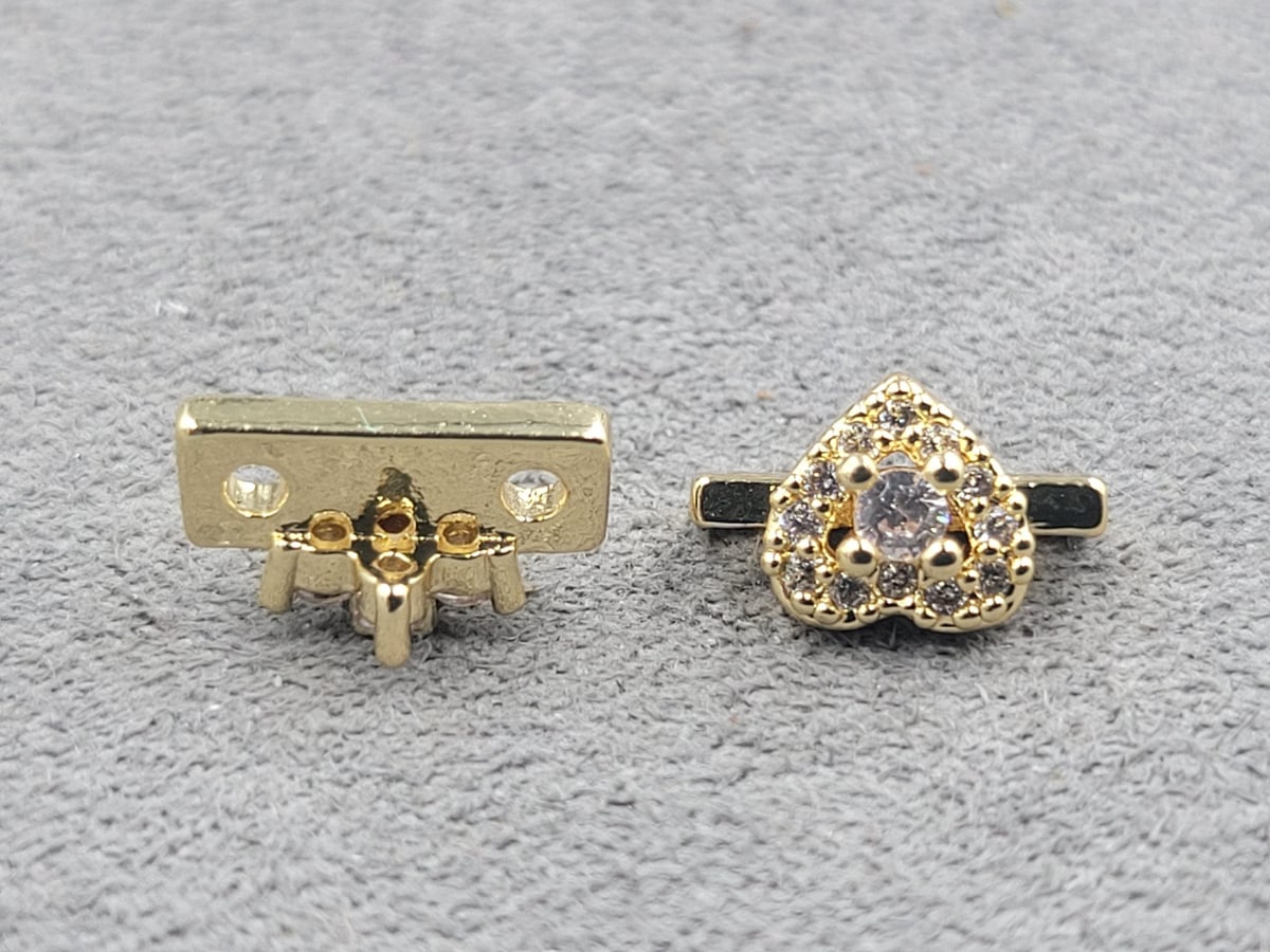 Роздільник 6*10 мм колір золото (гіпоалергений сплав)