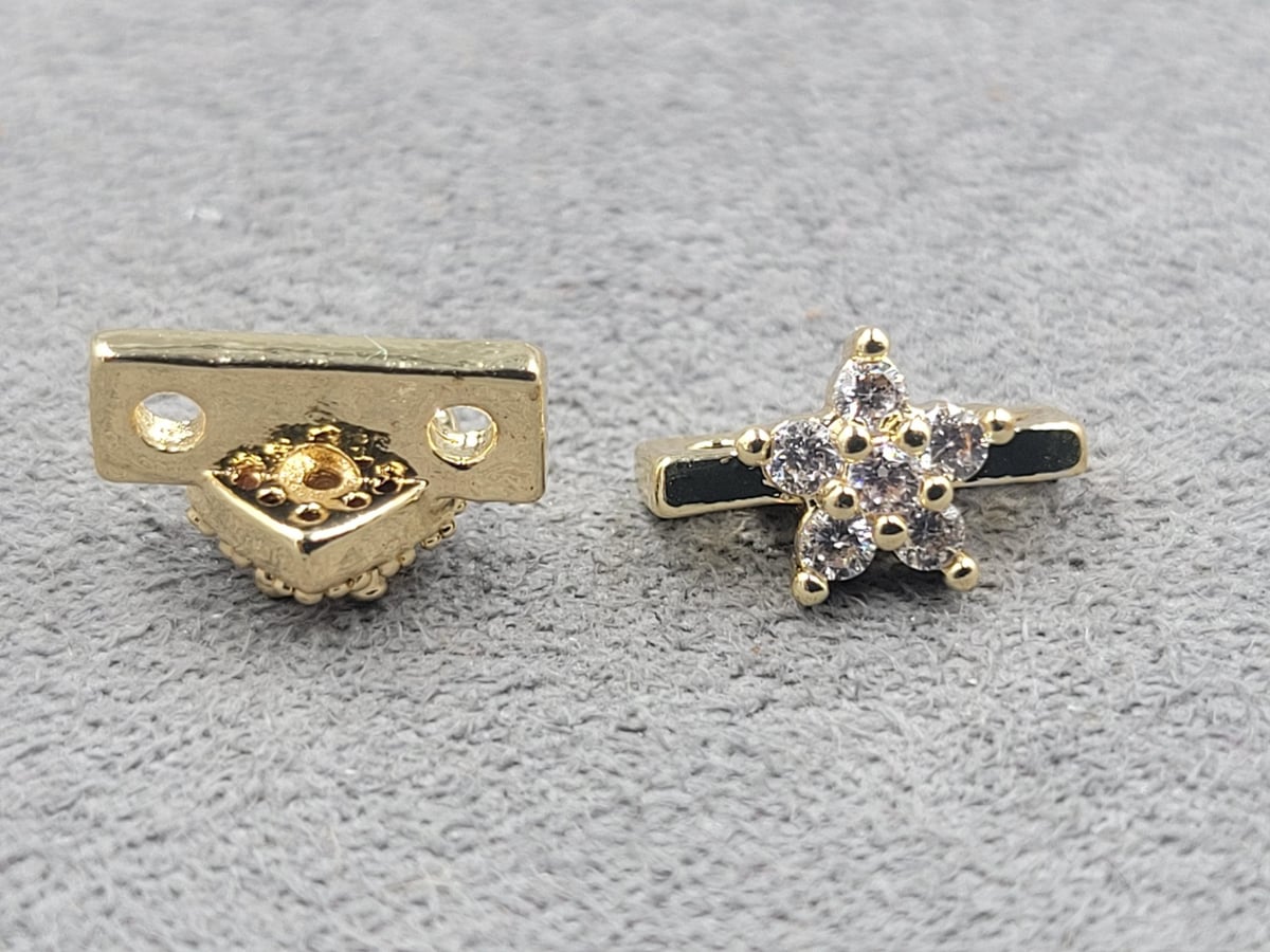 Роздільник 6*11 мм колір золото (гіпоалергений сплав)