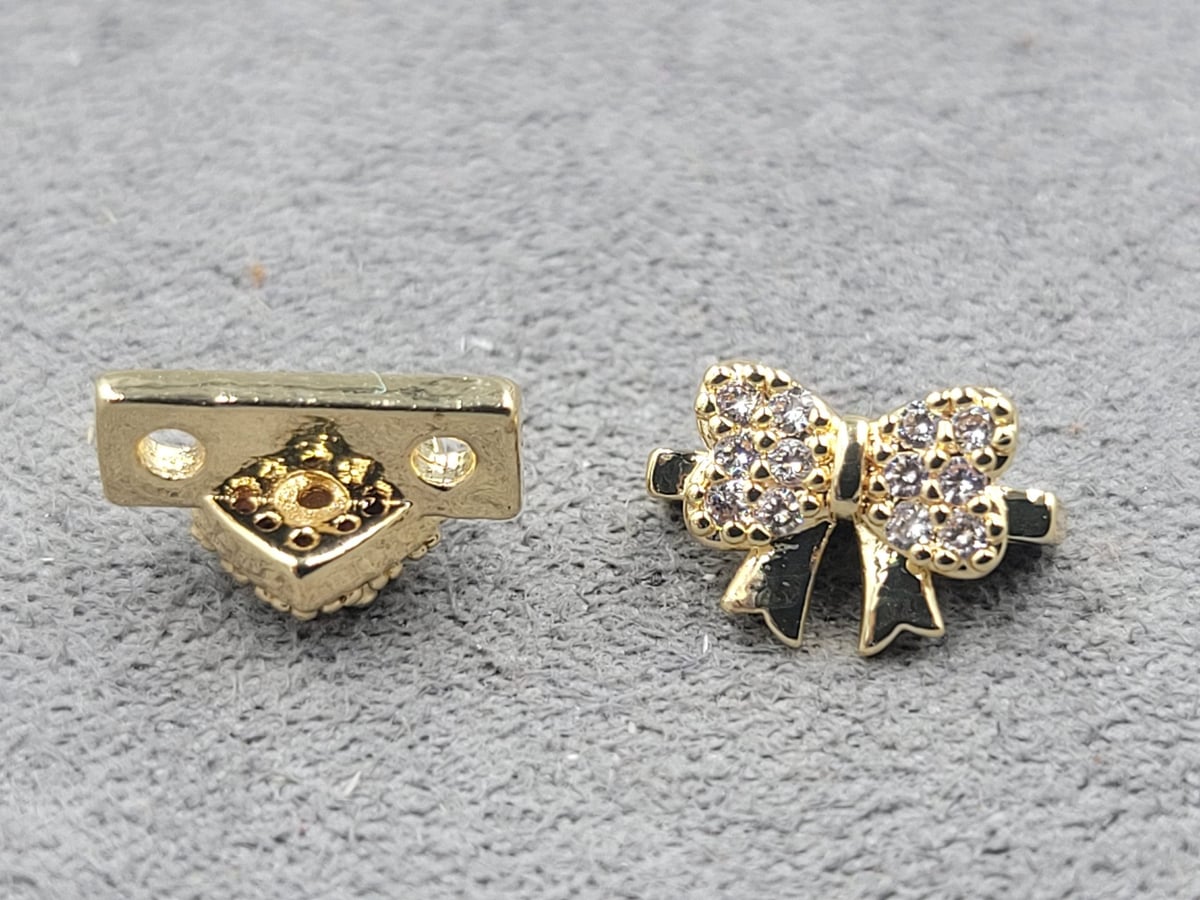 Роздільник 7*11 мм колір золото (гіпоалергений сплав)