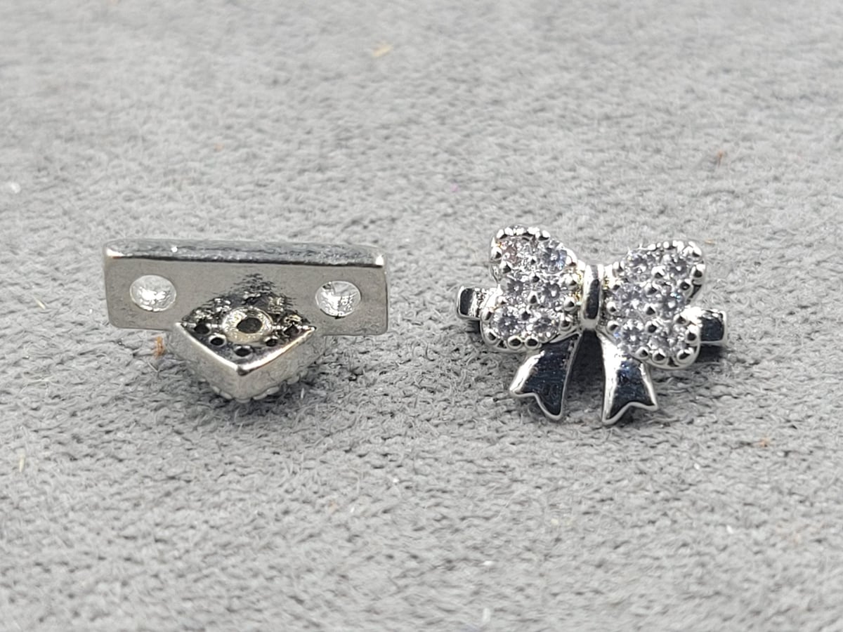 Роздільник 7*10 мм колір сталь (гіпоалергений сплав)