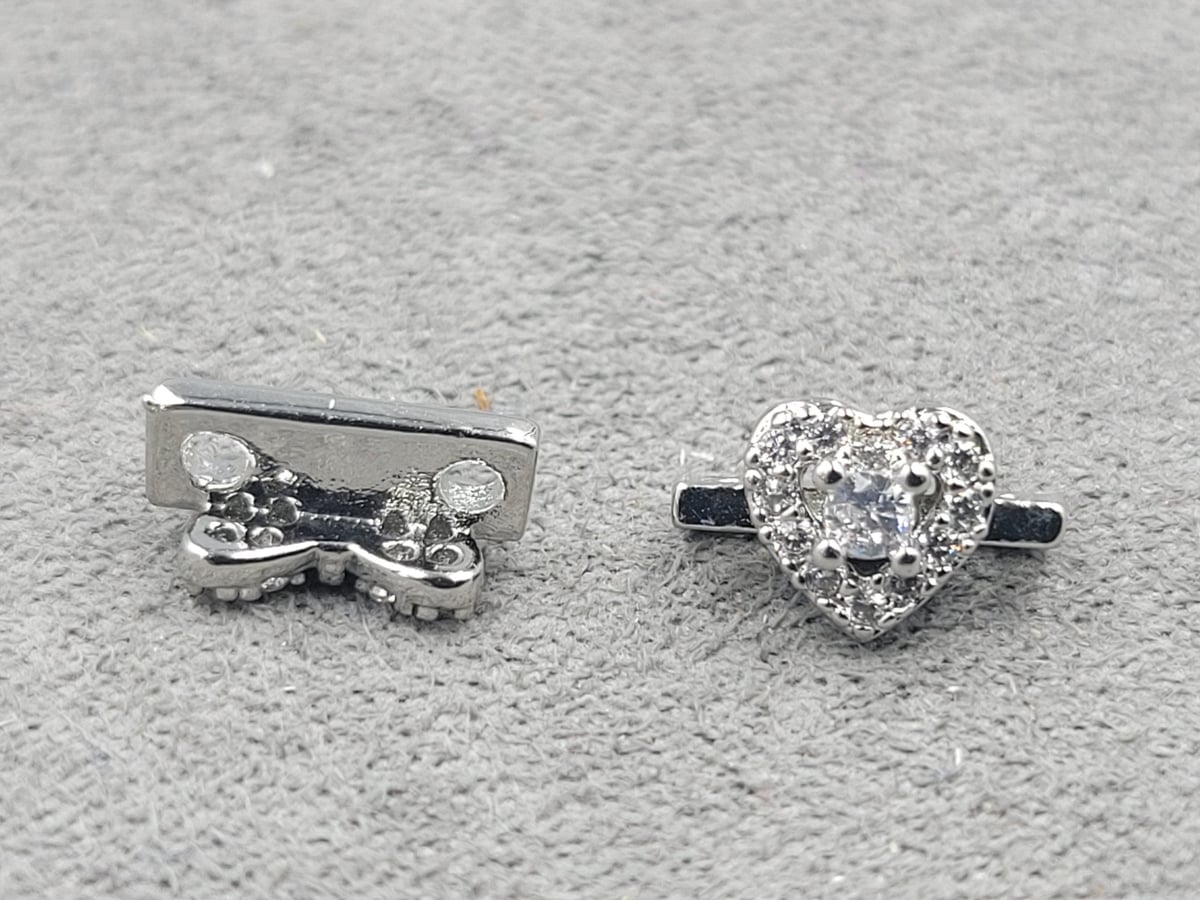 Роздільник 6*10 мм колір сталь (гіпоалергений сплав)