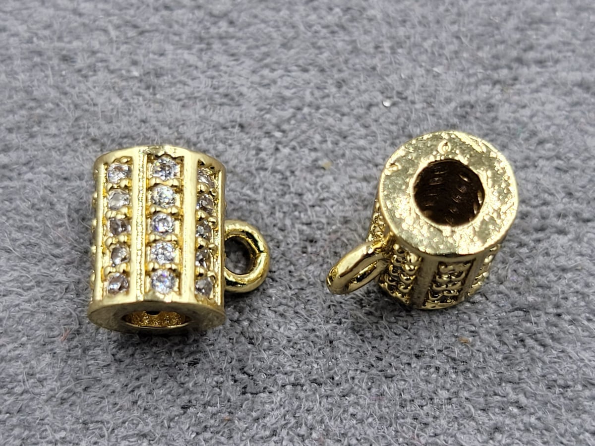 Бейл 6*7 мм колір лимоне золото (гіпоалергений сплав)