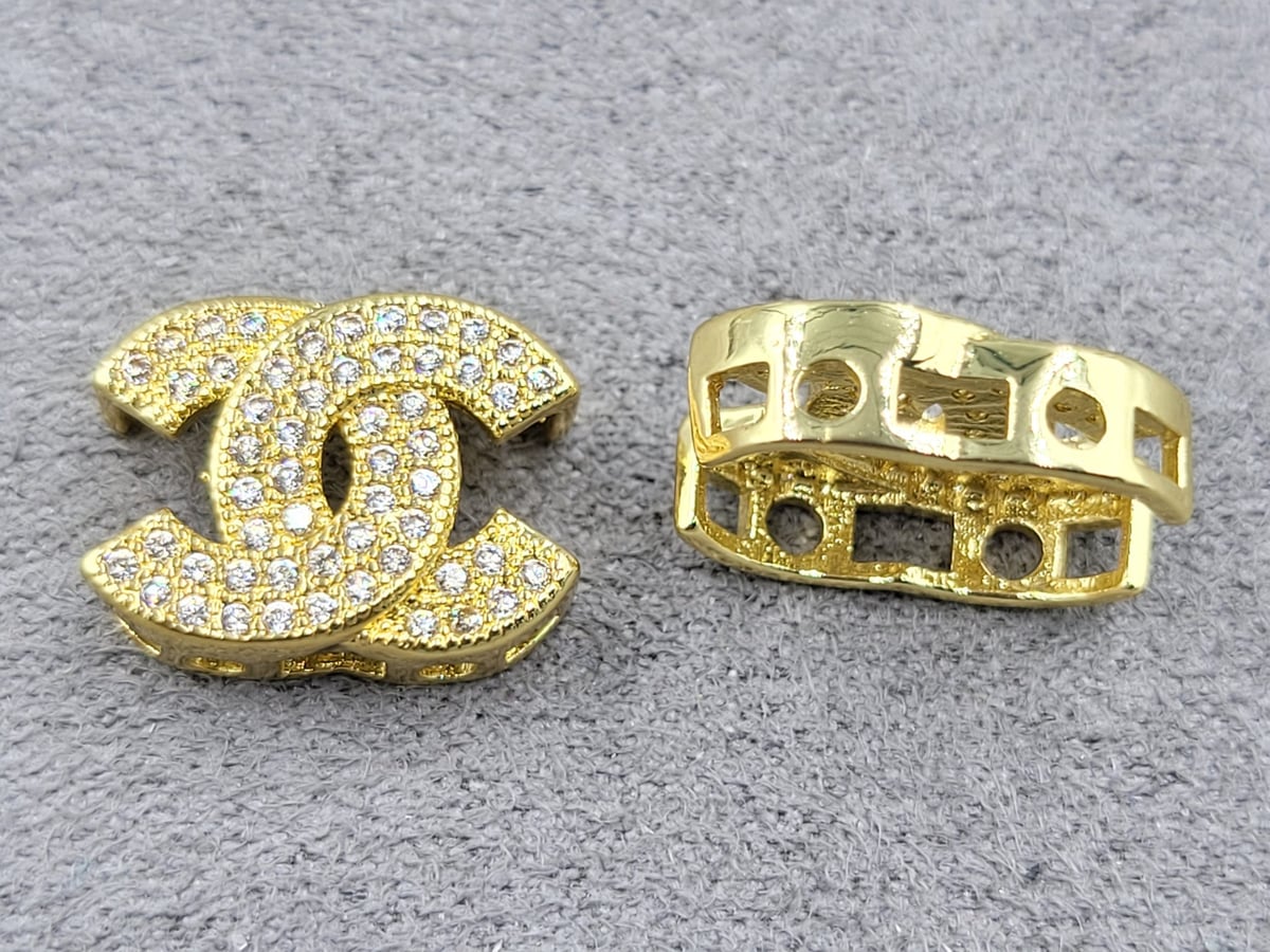 Бусина 11*15 мм колір лимоне золото (гіпоалергений сплав)