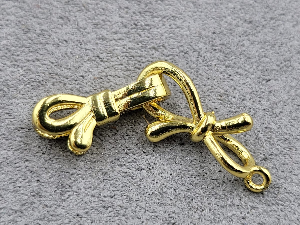 Замок 10*36 мм колір лимоне золото (гіпоалергенний сплав)