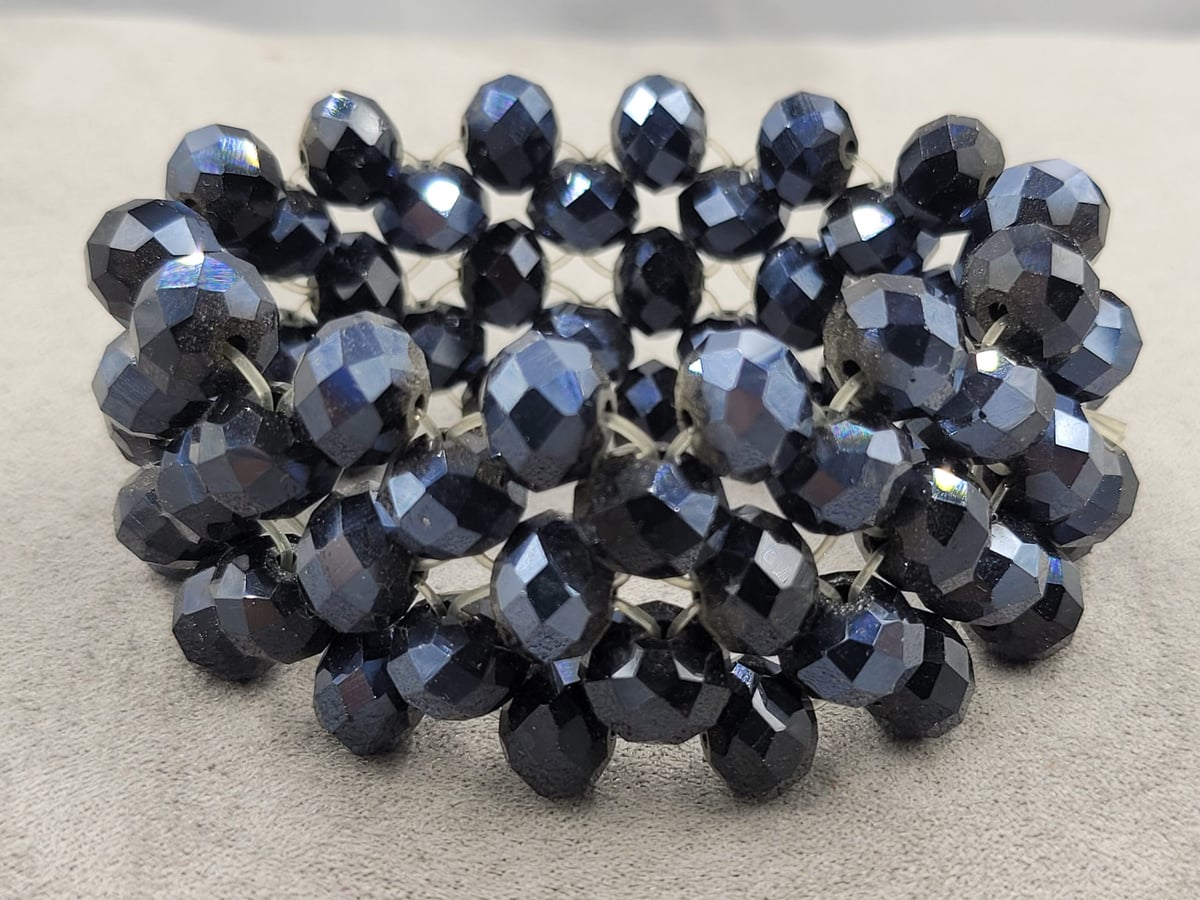 Браслет плетений зі скла 10 мм