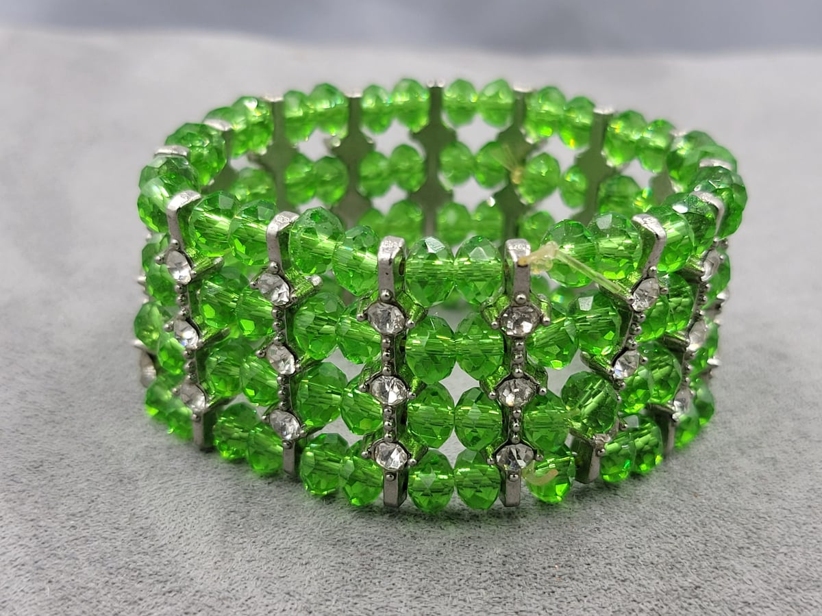 Браслет плетений зі скла 6 мм