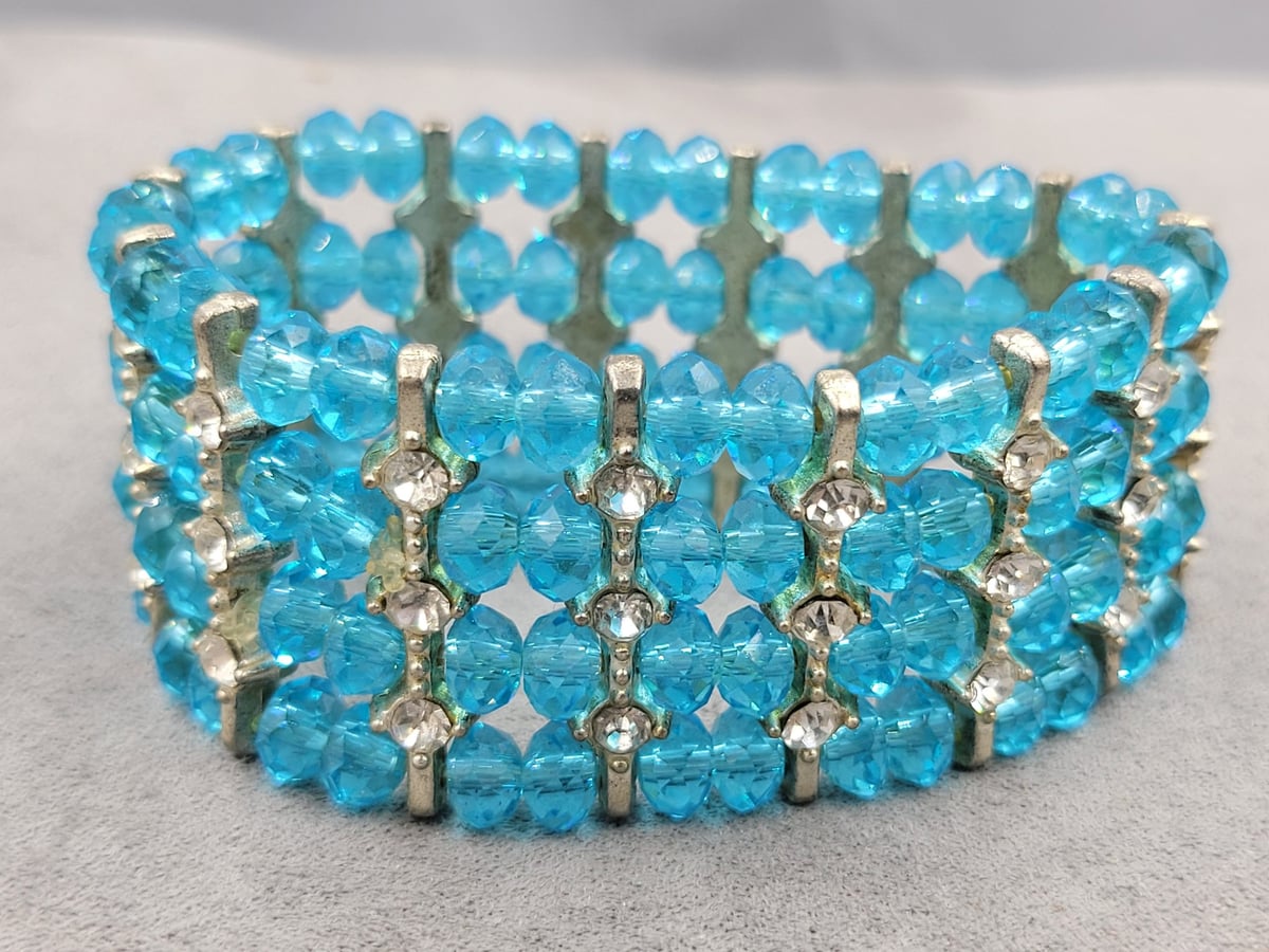 Браслет плетений зі скла 6 мм