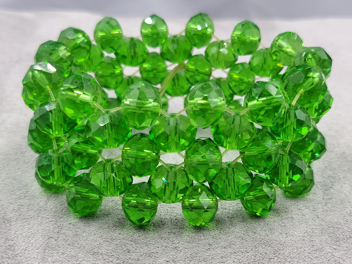 Браслет плетений зі скла 10 мм