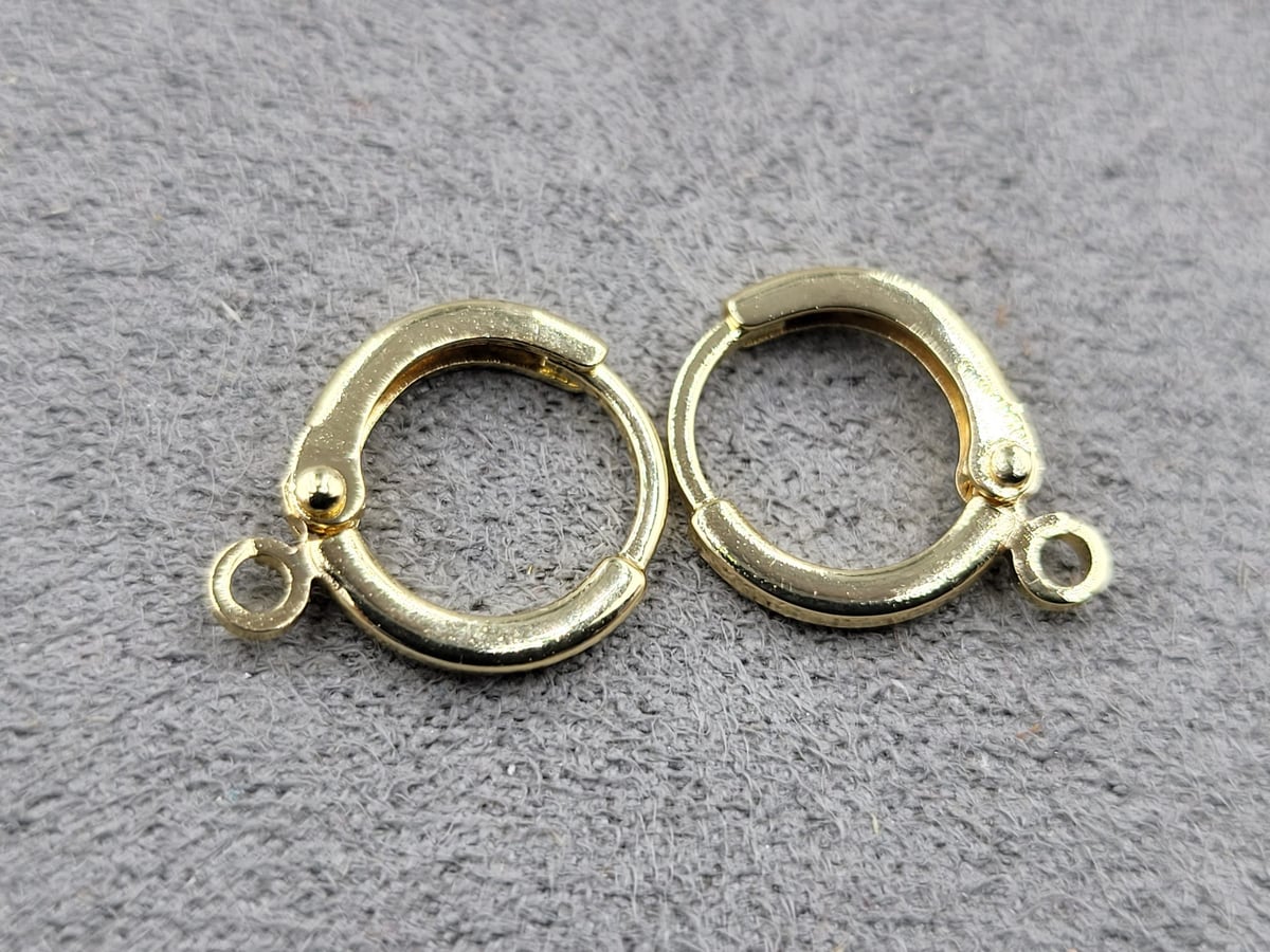 Швенза 11,5 мм колір золото (гіпоалергений сплав)