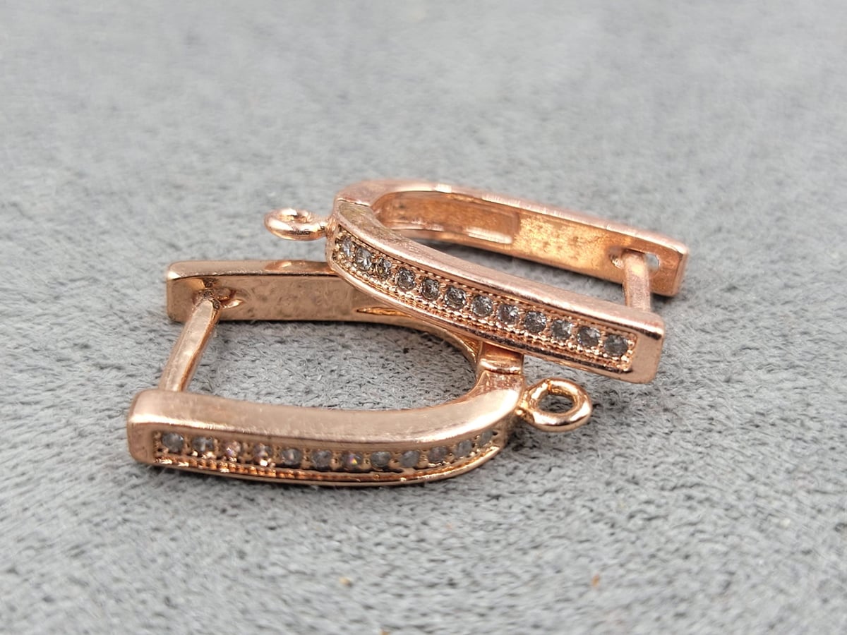 Швенза 2,8*19,5 мм колір рожеве золото ( гіпоалергений сплав)