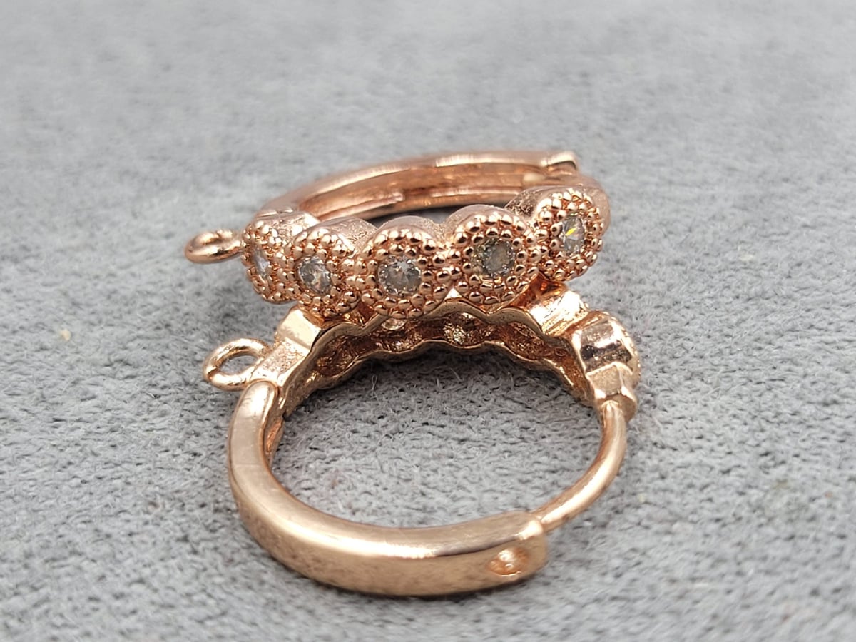 Швенза 3,7*18 мм колір рожеве золото (гіпоалергений сплав)