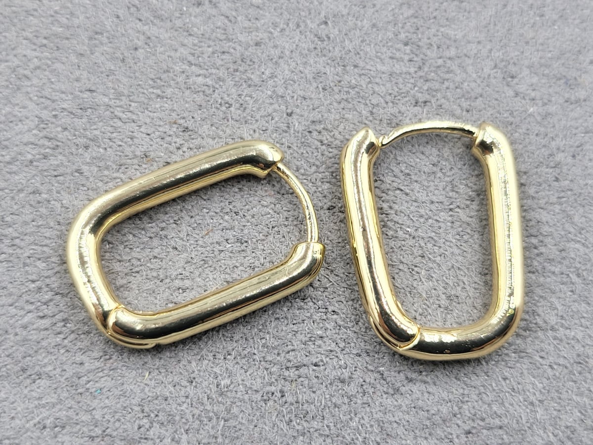 Швенза 2,9 мм 14*20 мм колір золото ( гіпоалергений сплав)