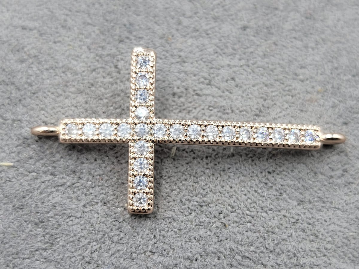 Конектор 31,8*16 мм колір золото ( гіпоалергений сплав)