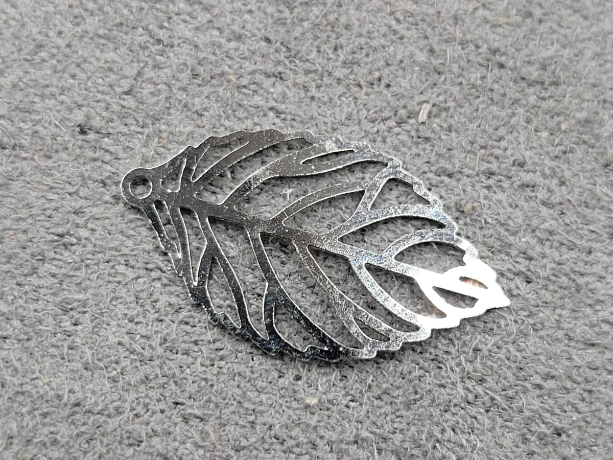 Підвіска 11,5*19,5 мм колір сталь (гіпоалергений сплав)