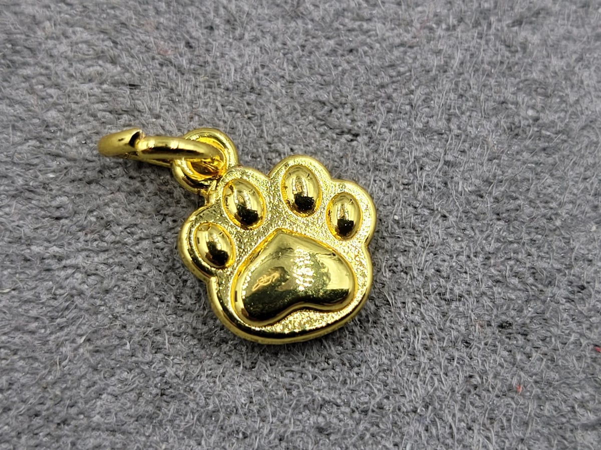 Підвіска 10*12 мм колір лимонне золото (гіпоалергений сплав)