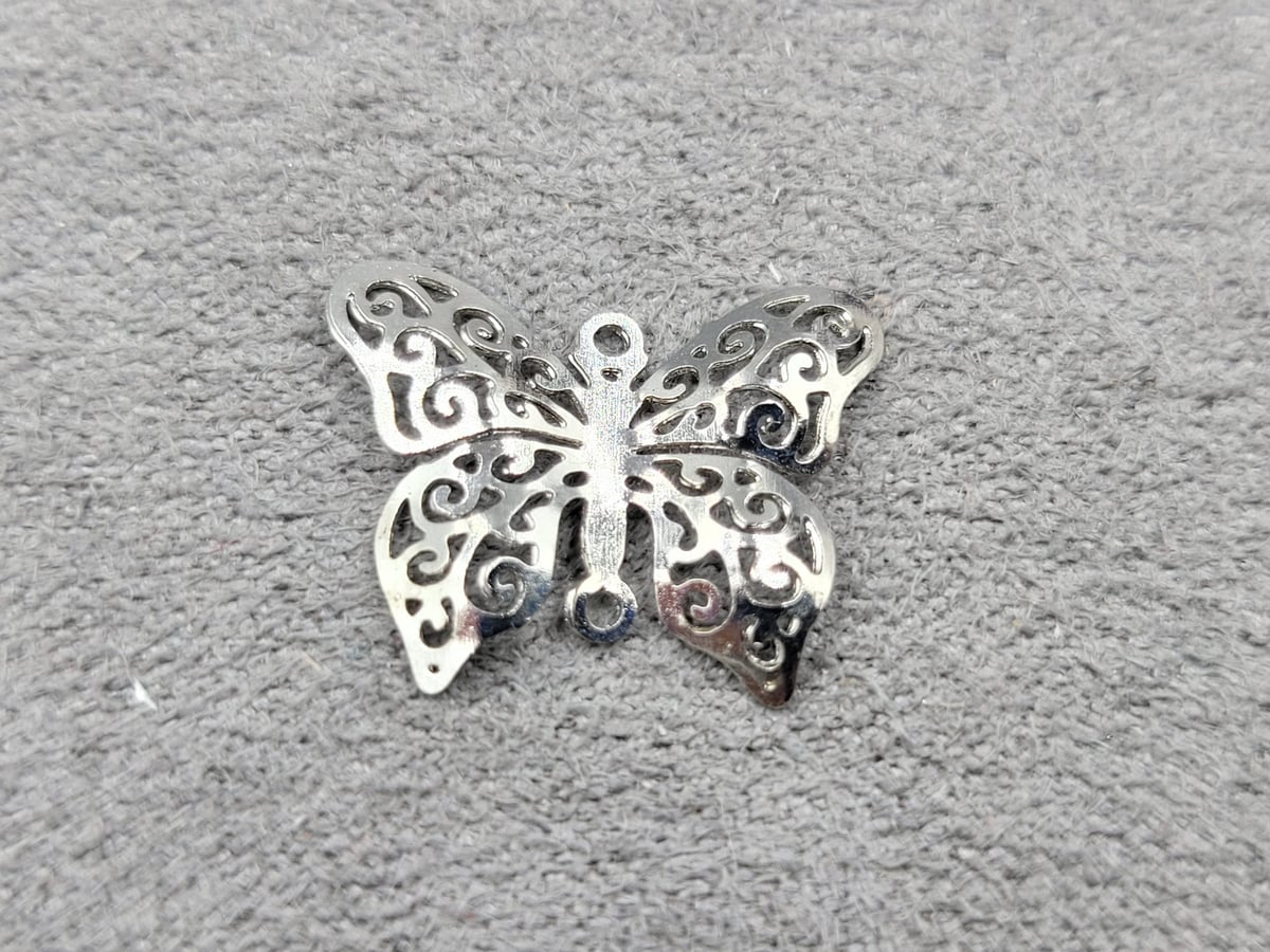 Конектор 16*12,5 мм колір сталь	(гіпоалергений сплав)