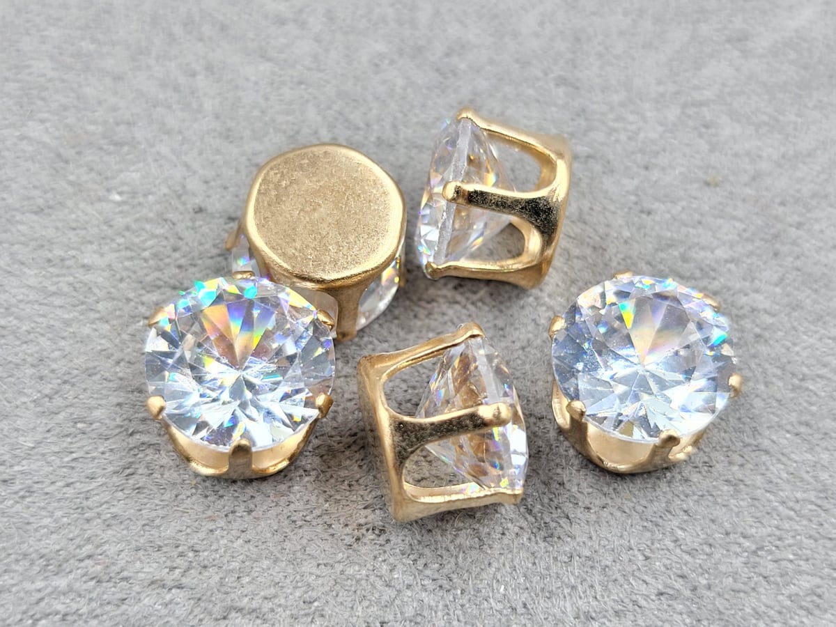 Бусина 10 мм 20 шт колір золото