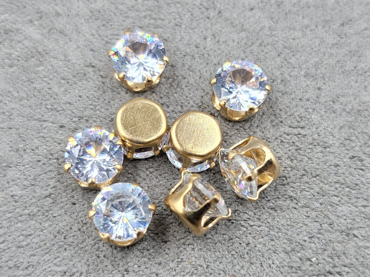 Бусина 6 мм 20 шт колір золото