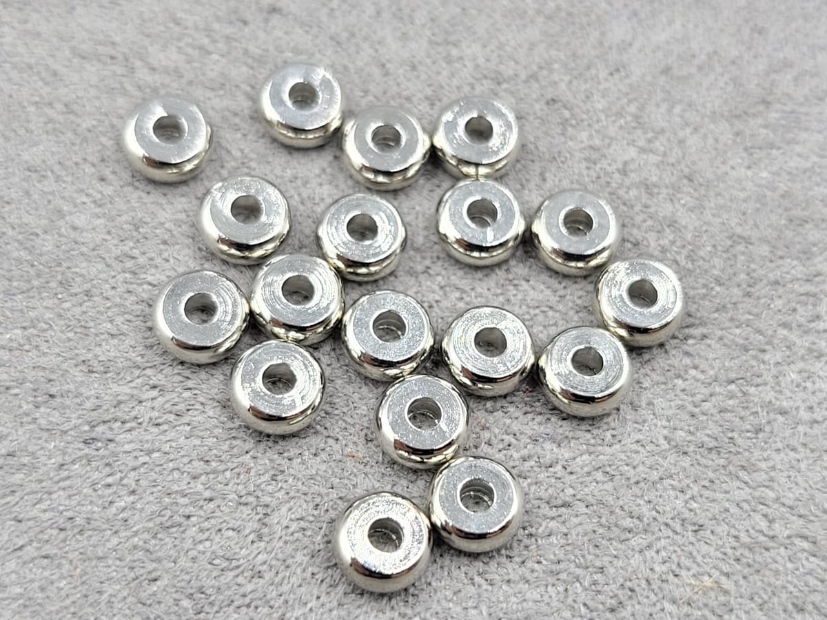 Ронделі 5 мм 50 шт колір сталь (гіпоалергений сплав)