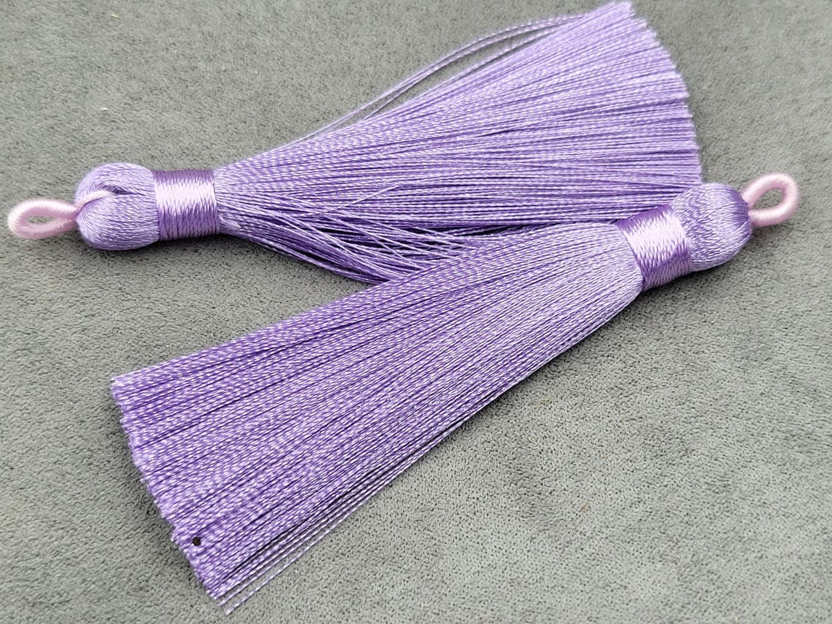 Китиці 8 см бузкові