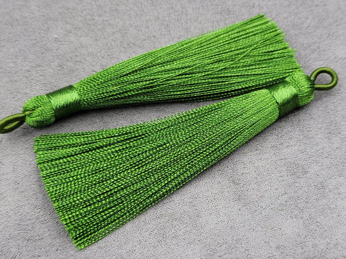 Китиці 8 см 1 пара трав'янисті