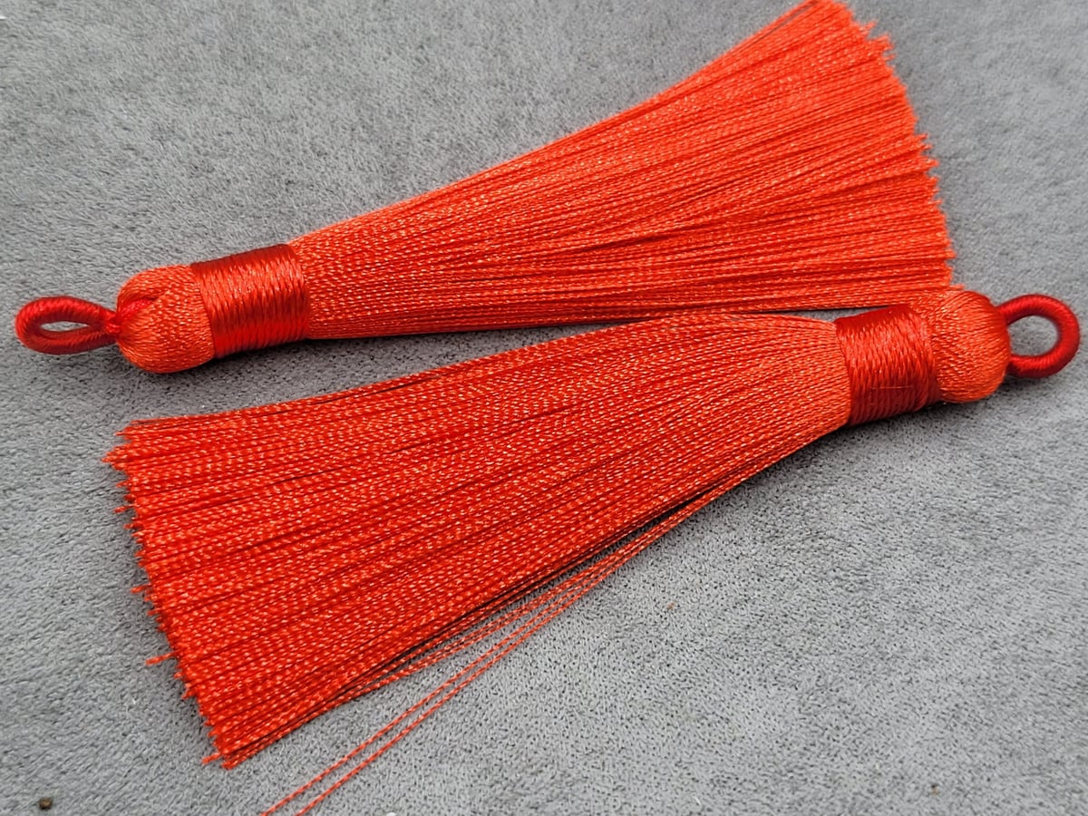 Китиці 8 см 1 пара червоні