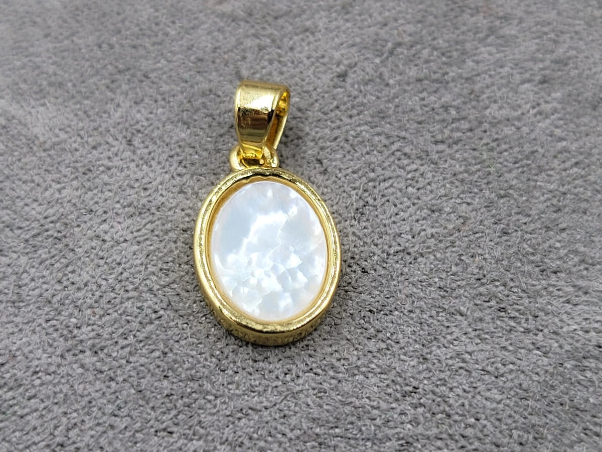 Підвіска 9*17 мм колір лимонне золото (гіпоалергний сплав)