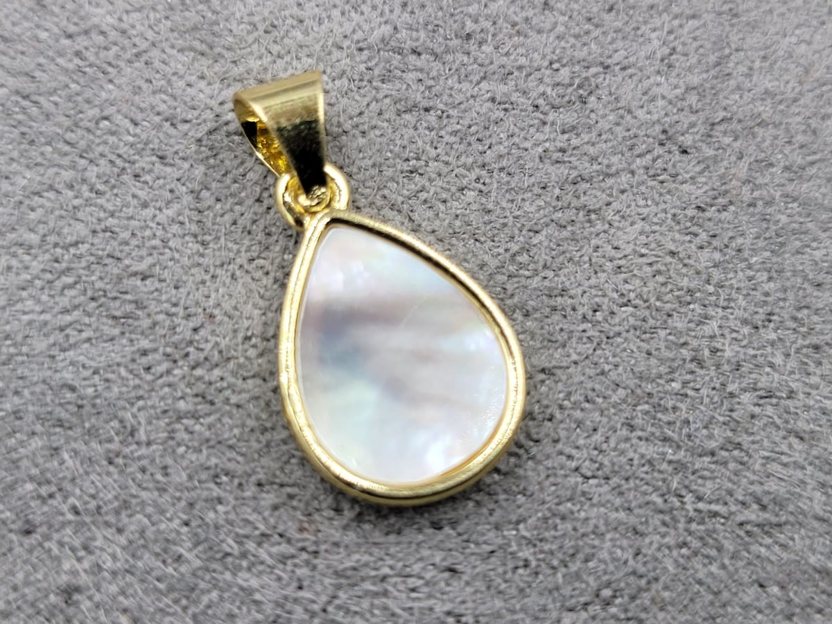 Підвіска 10*18 мм колір лимонне золото (гіпоалергений сплав)