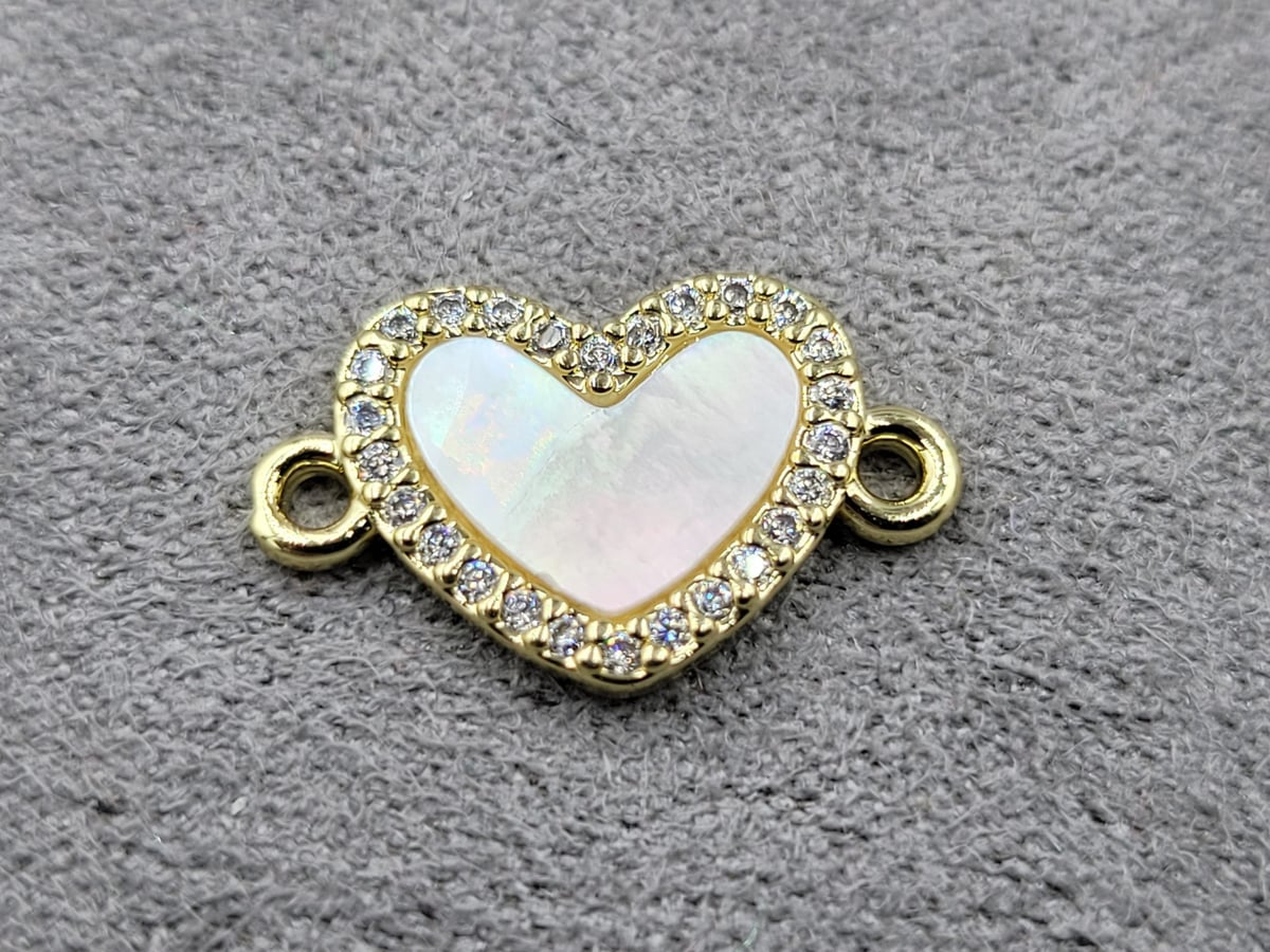 Конектор 17*10 мм колір лимонне золото (гіпоалергений сплав)