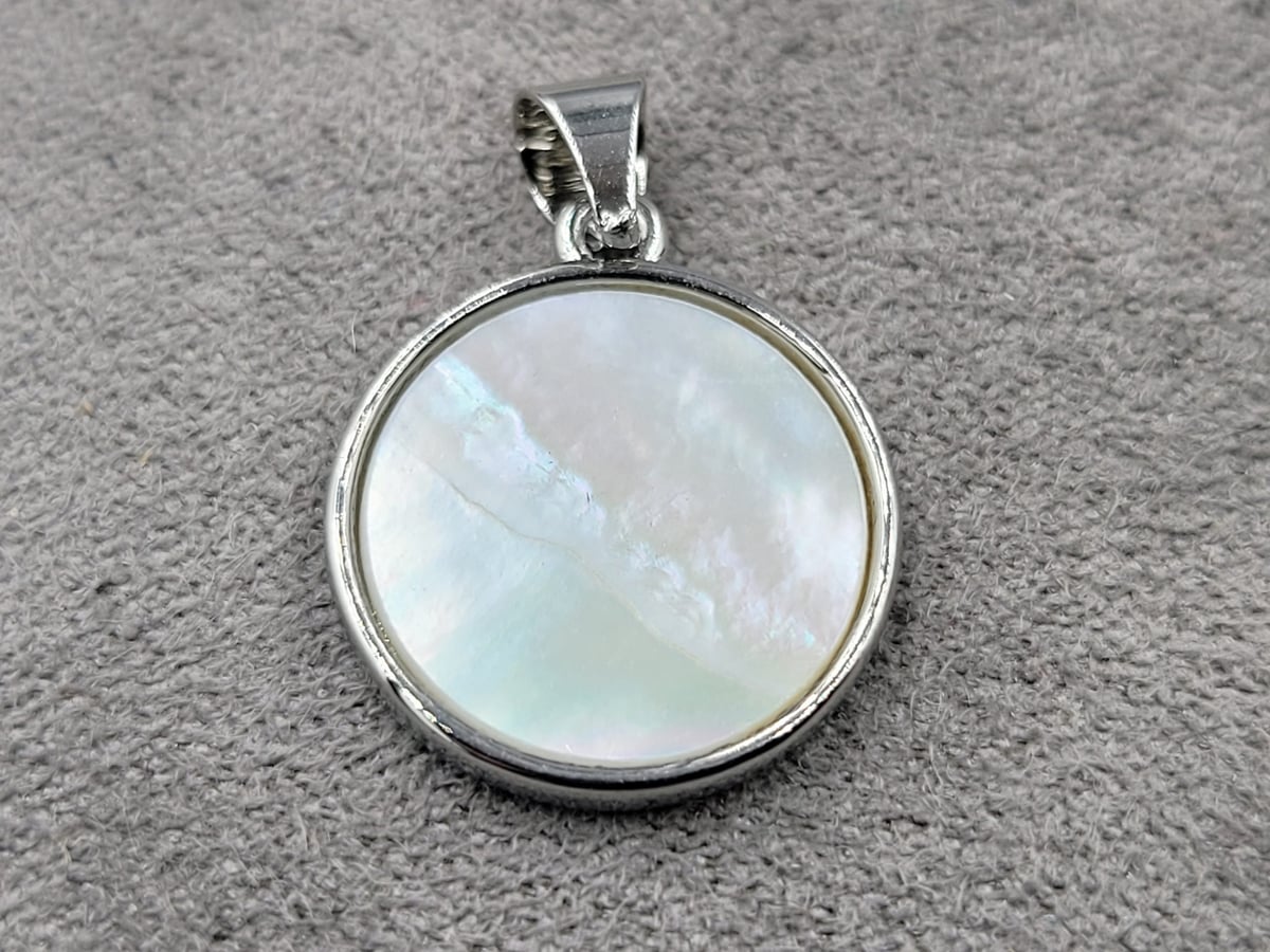 Підвіска 15 мм колір сталь (гіпоалергений сплав)