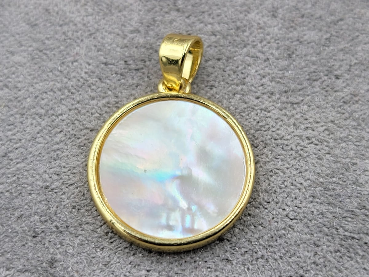 Підвіска 15 мм колір лимонне золото (гіпоалергений сплав)