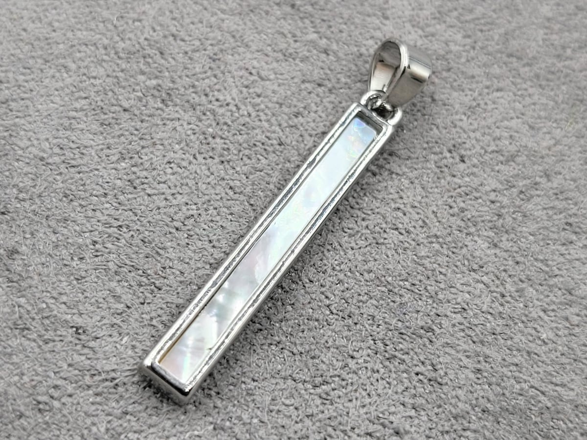 Підвіска 3,6*27 мм колір сталь (гіпоалергений сплав)