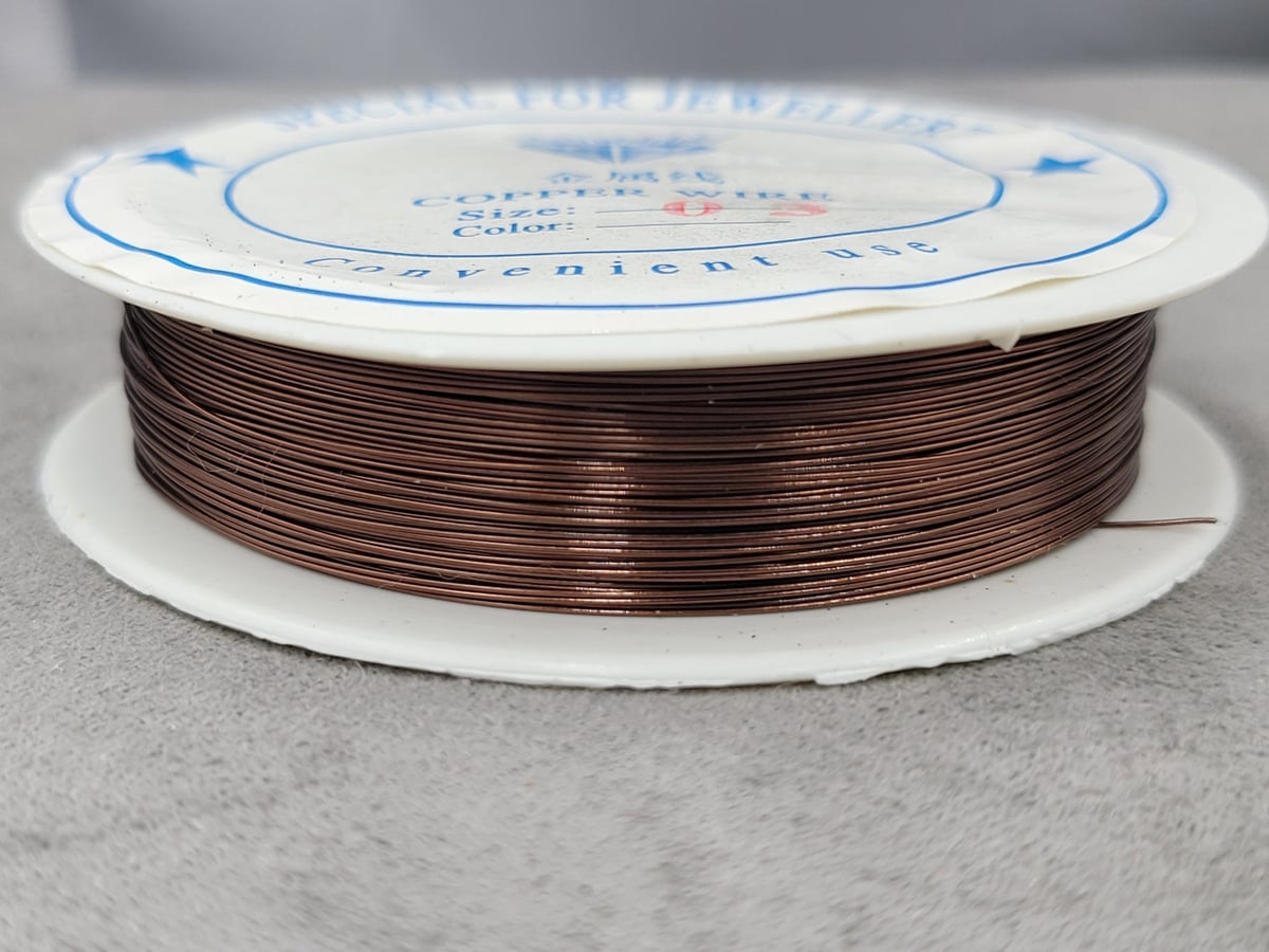 Дріт 0,3 мм 45 метр. 1 шт металічна коричневий