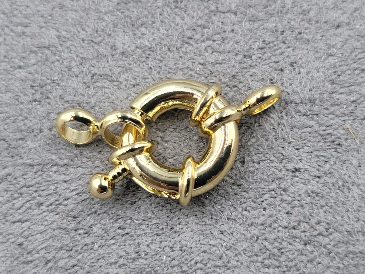 Замок 11 мм колір золото (гіпоалергенний сплав)