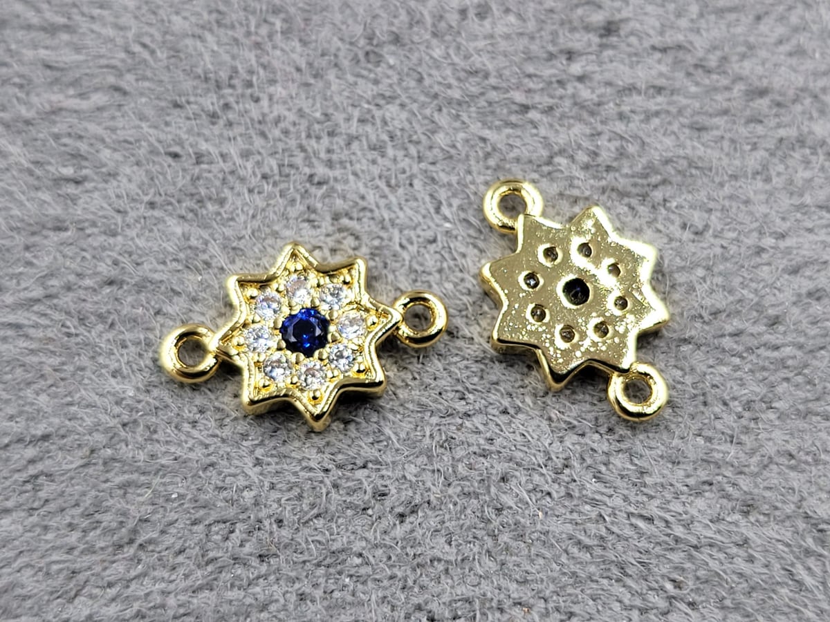 Конектор 7*10 мм колір лимонне золото (гипоалергений сплав)