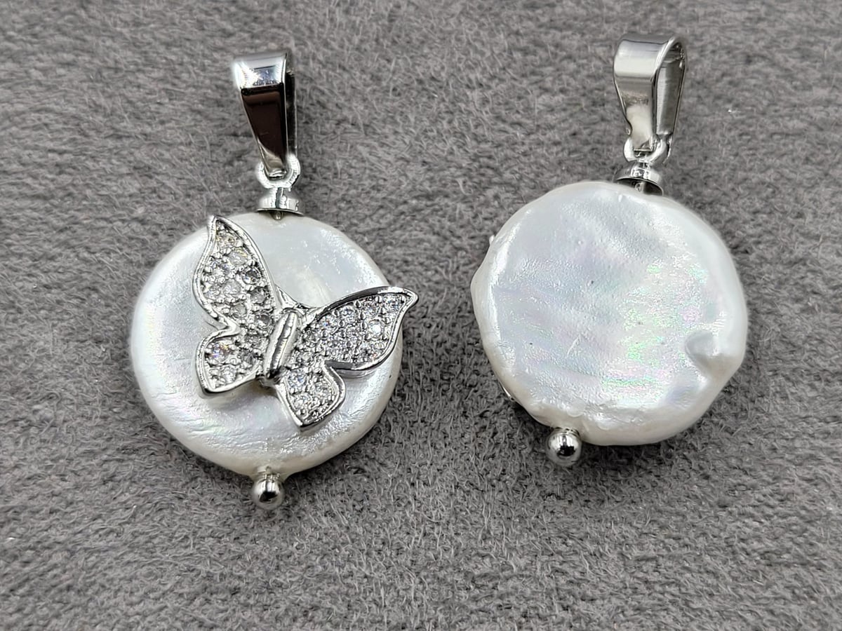 Підвіска 14 мм родій (гіпоалергений сплав)