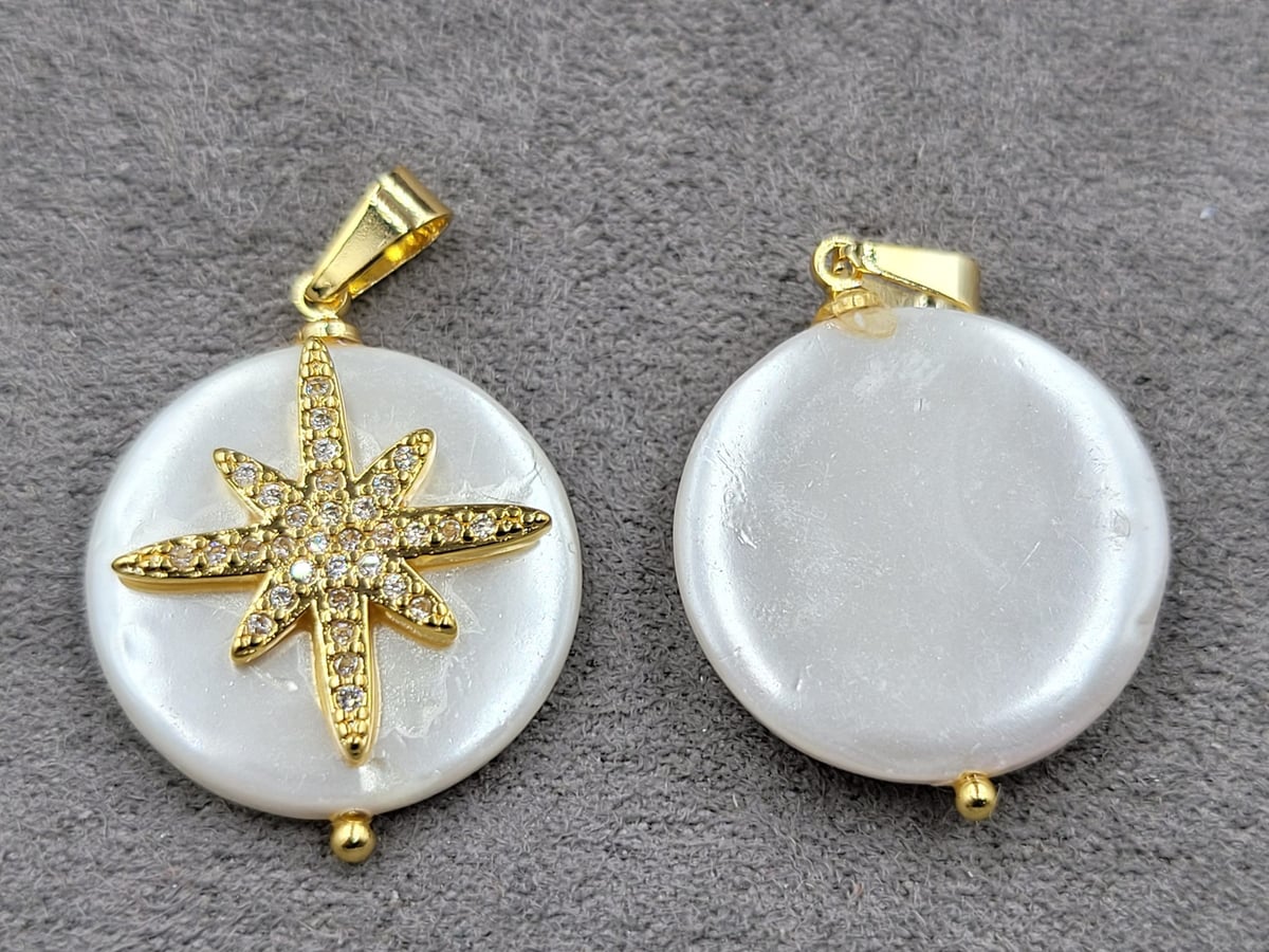 Підвіска 20 мм колір лимонне золото (гіпоалергений сплав)