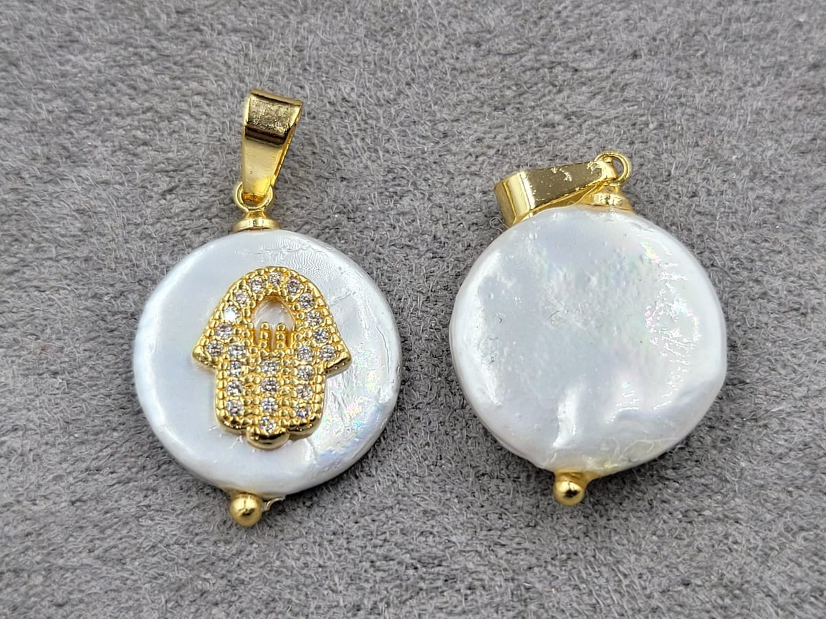 Підвіска 15 мм колір лимонне золото (гіпоалергений сплав)