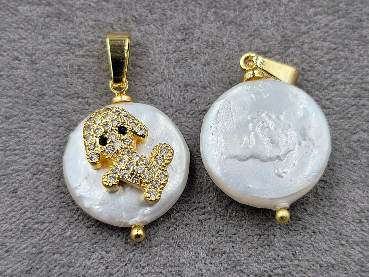 Підвіска 15 мм колір лимонне золото (гіпоалергений сплав)