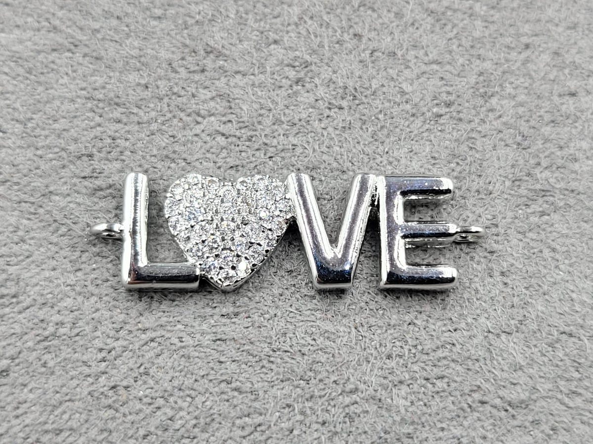 Конектор 8*18 мм родій (гипоалергений сплав)