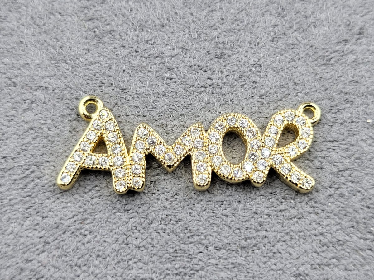 Конектор 8*26 мм колір лимонне золото (гіпоалергений сплав)