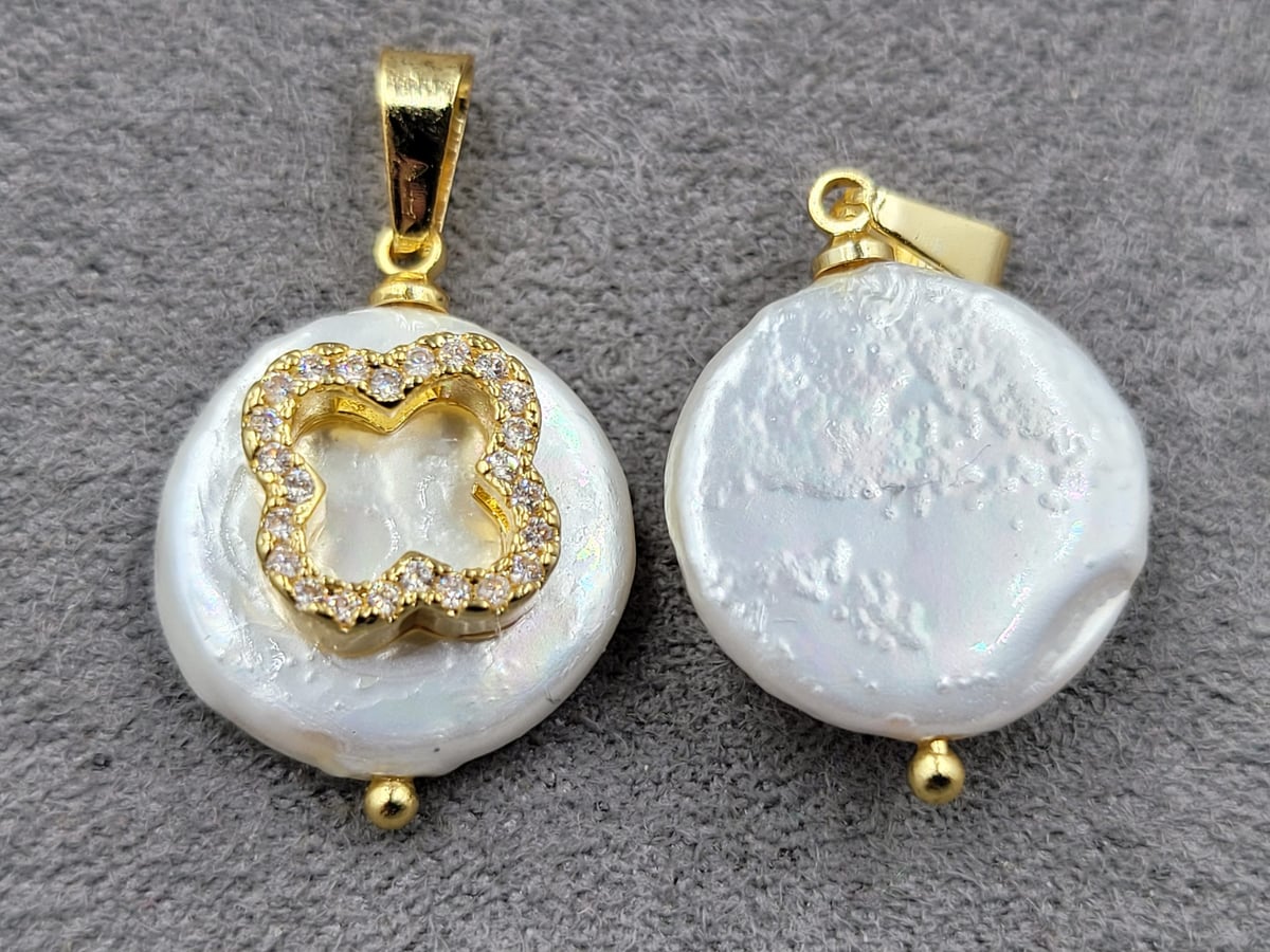 Підвіска 15 мм колір лимонне золото (гіпоалергений сплав)